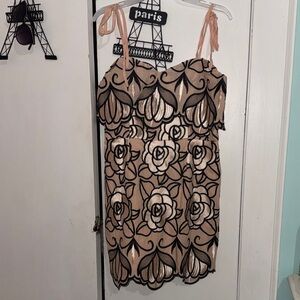 Elegant Floral Embroidered Dress